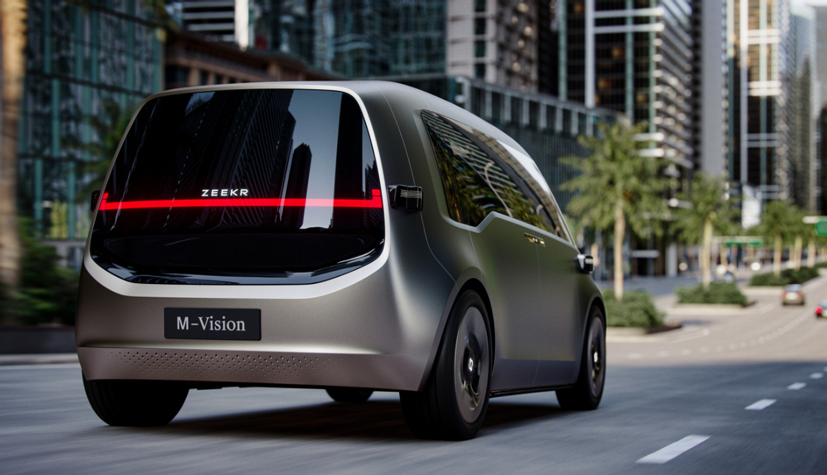 极氪ZEEKR M-Vision概念车最新消息，造型时尚，预计2024年量产