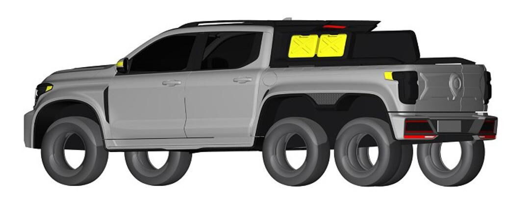 长城6X6皮卡谍照曝光，搭载3.0T V6动力，越野性能进一步提升