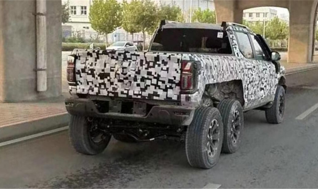 长城6X6皮卡谍照曝光，搭载3.0T V6动力，越野性能进一步提升