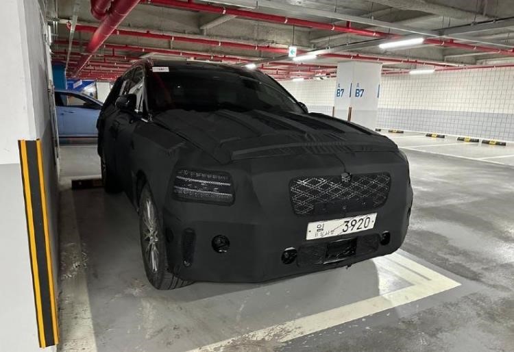 宝马X6竞品来袭 捷尼赛思GV80 Coupe实车图曝光