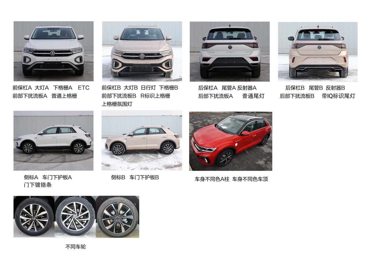 一汽-大众新款T-ROC探歌有望3月亮相，增加1.5T版本，外观改进