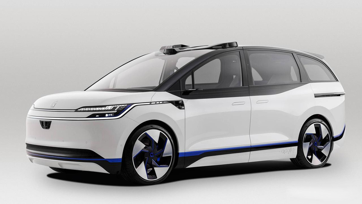 百度Apollo RT6量产版正式申报，外观很前卫科幻，4座，侧滑门