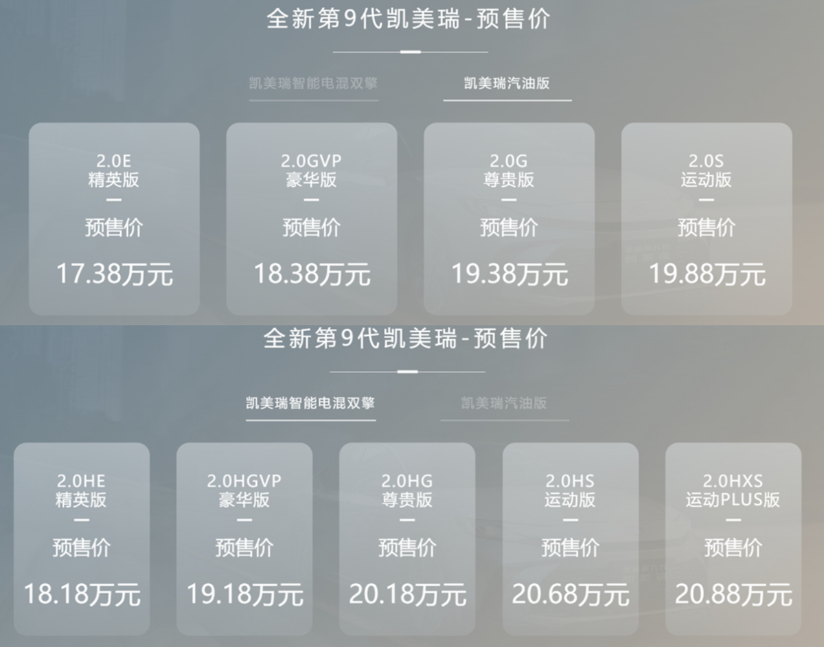 第九代凯美瑞上市在即，打动用户的不仅仅是技术，还有性价比？